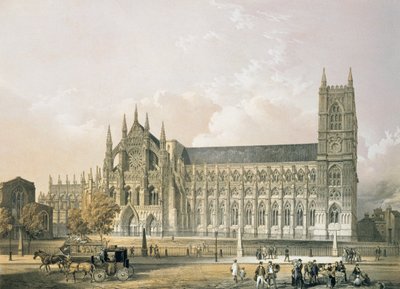 Abbaye de Westminster, pub. 1852 - Edmund Walker